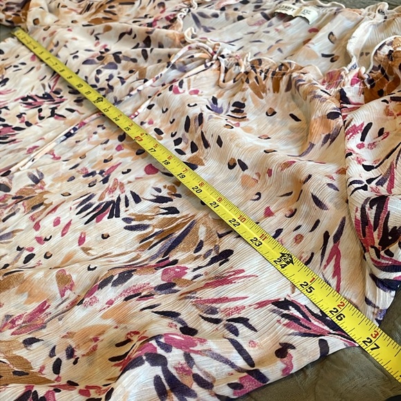 Old Navy Multicolored Off the Shoulder Flutter Sleeve Blouse size XXL Tall - Picture 7 of 9